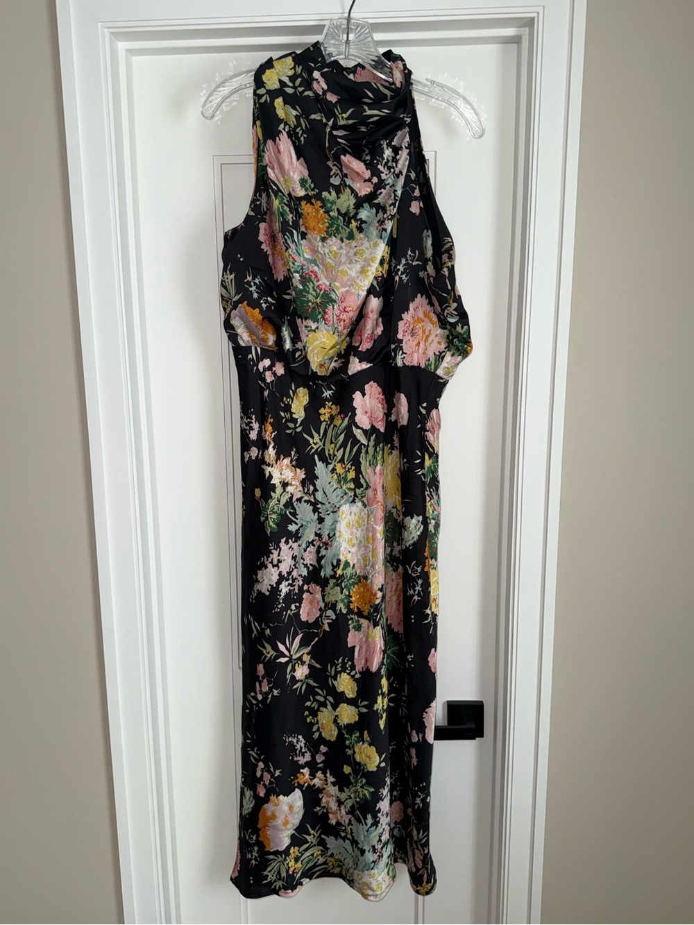 Petal & Pup Floral Asymmetrical Neckline Maxi Dress XL